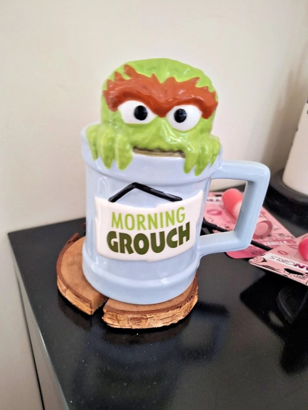 Zak Designs Sesame Street Oscar the Grouch Morning Grouch Ceramic Mug